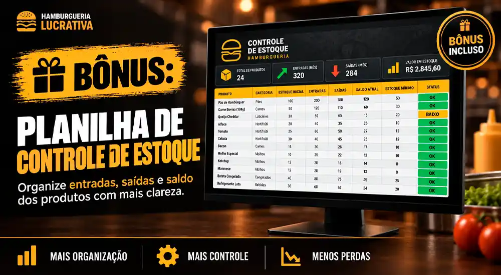 Planilha de controle de estoque